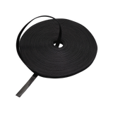 Hook and Loop Tie, Double Sided Reusable, 25m/roll, 12mm wide, black, Cut to Length Customizable