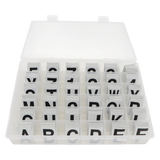 Reflective ID Decal Kit, Letters A-Z, Numbers 0-9, Black on White, Indoor/Outdoor