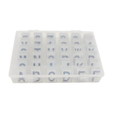 Reflective ID Decal Kit, Letters A-Z, Numbers 0-9, Black on White, Indoor/Outdoor