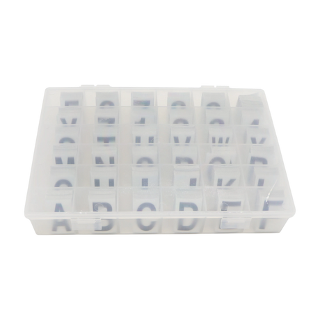 Reflective ID Decal Kit, Letters A-Z, Numbers 0-9, Black on White, Indoor/Outdoor
