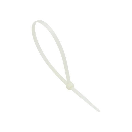 Cable Ties, 11", 50lbs, Natural Clear, Nylon