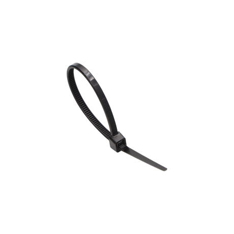 Cable Ties, 4", 18lbs, Black, UV Resistant, Nylon