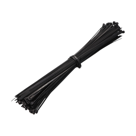 Cable Ties, 14", 50lbs, Black, UV Resistant, Nylon