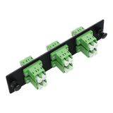 12F, LC-APC Duplex (6) LGX Compatible Adapter Panel, Single-mode OS2