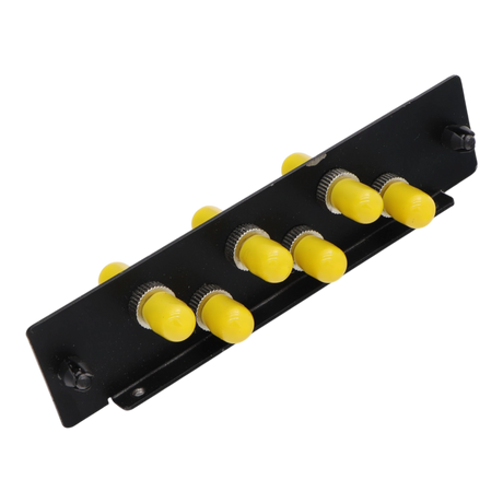 6F, ST-UPC Simplex (6) LGX Compatible Adapter Panel, Single-mode OS2