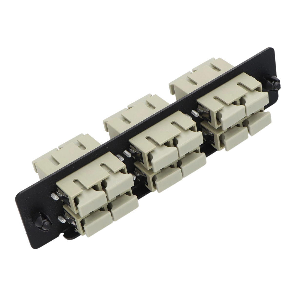 12F, SC-UPC Duplex (6) LGX Compatible Adapter Panel, Multimode OM1/OM2