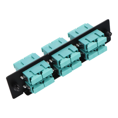12F, SC-UPC Duplex (6) LGX Compatible Adapter Panel, Multimode OM4
