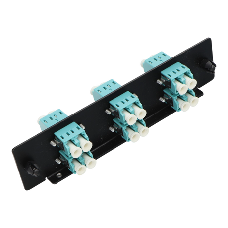 12F, LC-UPC Duplex (6) LGX Compatible Adapter Panel, Multimode OM4