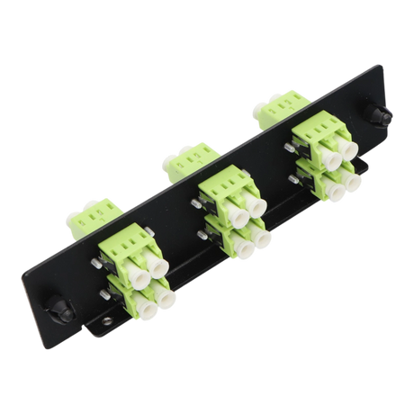 12F, LC-UPC Duplex (6) LGX Compatible Adapter Panel, Multimode OM5