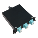 12F, LC-UPC Duplex (6) to MTP-12-UPC, Type A, LGX Compatible Cassette, Multimode OM3