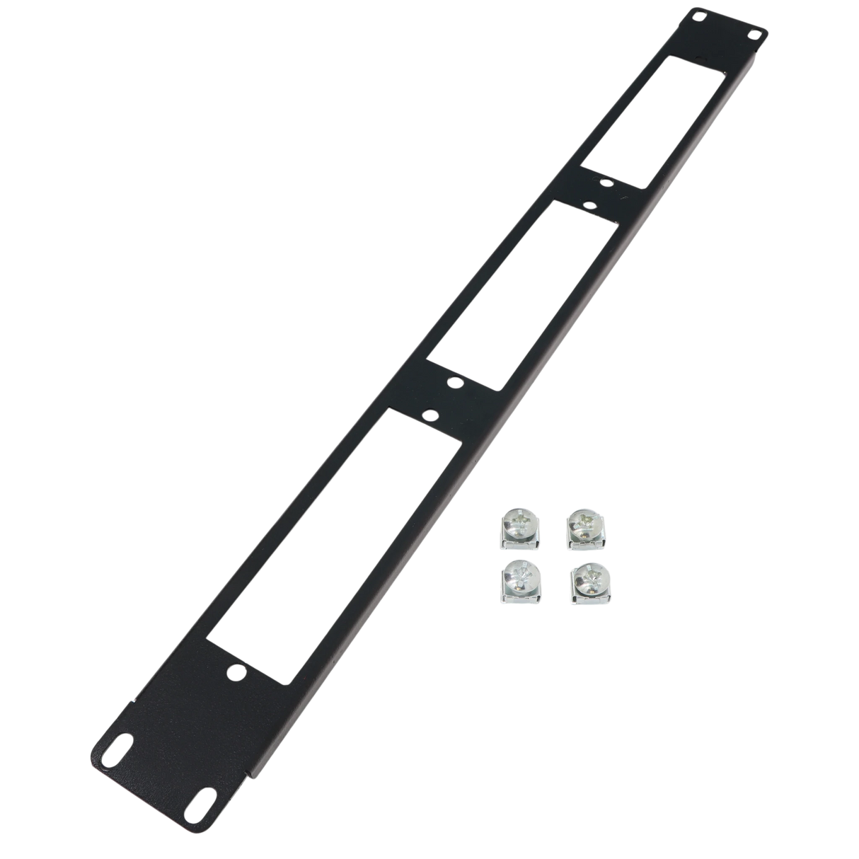 1U Rackmount, 3 Panel/Cassette, LGX Compatible Patch Panel, Feed-through Style